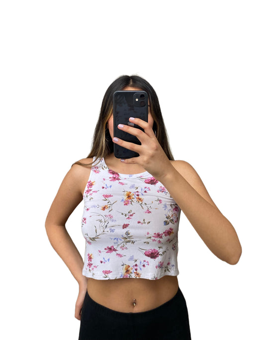 Crop Top Floreado