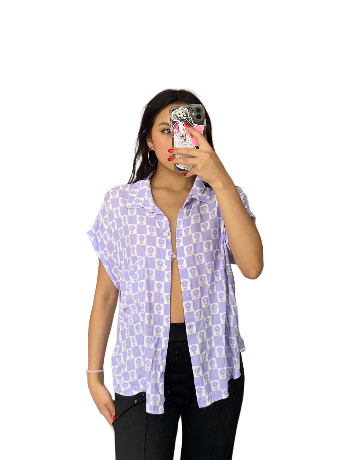 Blusa Lila botones