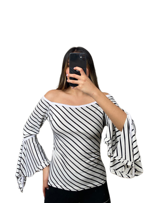 Blusa Cuello Bandeja